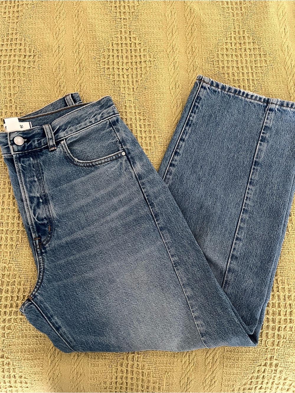 Madewell Light Pieced Barrel-Leg Jeans - Picture 3 of 9